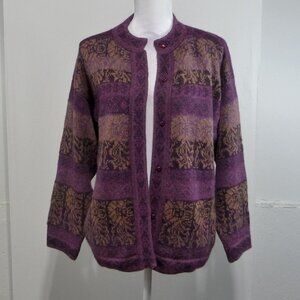 PERUVIAN 100% ALPACA CARDIGAN SIZE SMALL